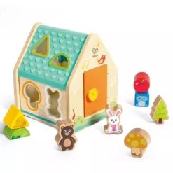 Critter House Shape Sorter -Time Less Toy hape educational play default critter house shape sorter 44187400110322