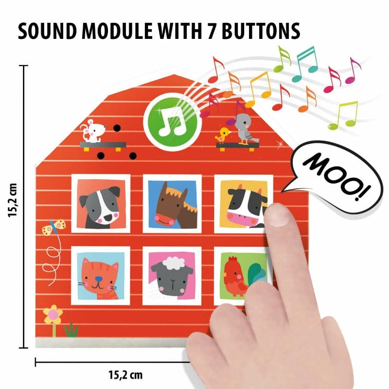 HEADU First Animal Sounds Farm Puzzle 5 HEADU First Animal Sounds Farm Puzzle - Image 3