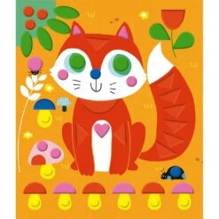 Janod LIttle Friends Foam Stickers -Time Less Toy janod art craft activity kits default little friends foam stickers 44286985011442