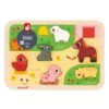 Janod Barnyard Chunky Puzzle -Time Less Toy janod chunky puzzles default barnyard chunky puzzle 1131963782