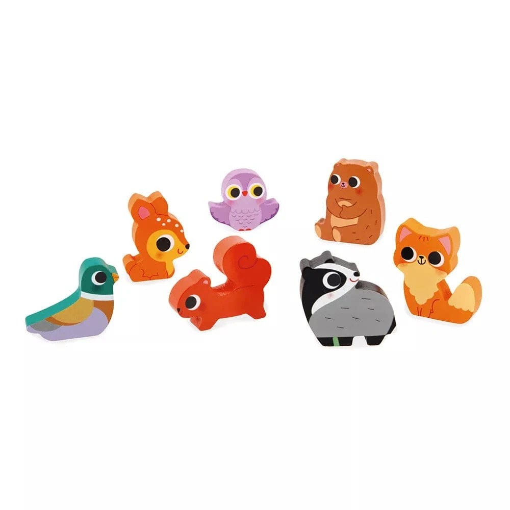 Janod Forest Chunky Puzzle 4 Janod Forest Chunky Puzzle - Image 2