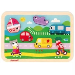 Janod Vehicles Chunky Puzzle