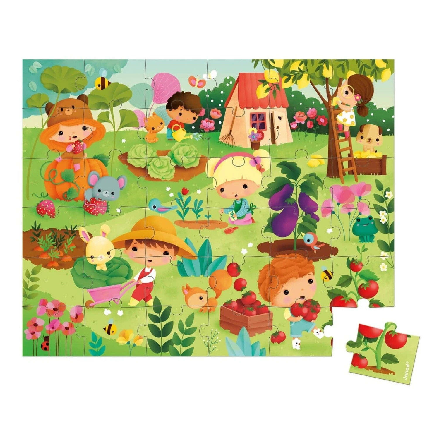 Janod Garden 36 Piece Puzzle 4 Janod Garden 36 Piece Puzzle - Image 2