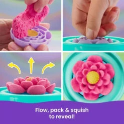 Kinetic Sand SquishBlossom -Time Less Toy kinetic sand kinetic sand kinetic sand squishblossom 1178067248