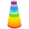 Legler Rainbow Stacking Tower -Time Less Toy legler stack and nest toys rainbow stacking tower 41979311816946