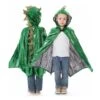 Dragon Cloak - Green/Gold (Size 3-8 Yrs) -Time Less Toy little adventures dress up outfits dragon cloak green gold size 3 8 yrs 1142902864