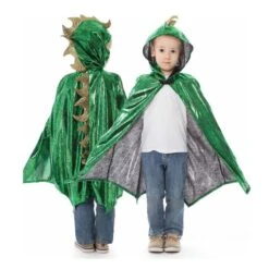 Dragon Cloak - Green/Gold (Size 3-8 Yrs)