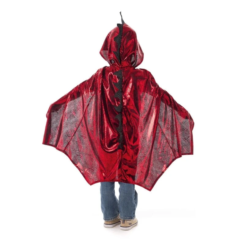 Dragon Cloak - Red/Black (Size 3-8 Yrs) 4 Dragon Cloak - Red/Black (Size 3-8 Yrs) - Image 2