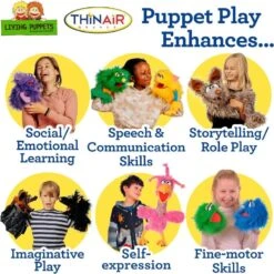 Cammy Pink Chameleon Puppet -Time Less Toy living puppets hand puppets default cammy pink chameleon puppet 41044838482162