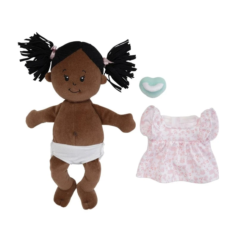 Manhattan Toy Love, Stella - Brown Doll With Black Pigtails 5 Manhattan Toy Love, Stella - Brown Doll With Black Pigtails - Image 3