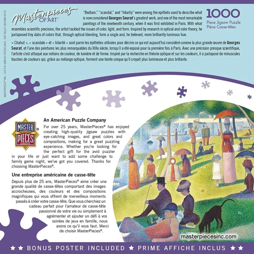 A Sunday On La Grande Jatte 1000 Piece Puzzle 5 A Sunday On La Grande Jatte 1000 Piece Puzzle - Image 3