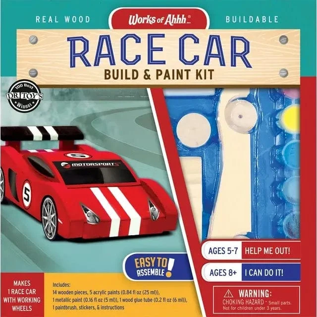 Build & Paint Race Car Kit 3 Build & Paint Race Car Kit
