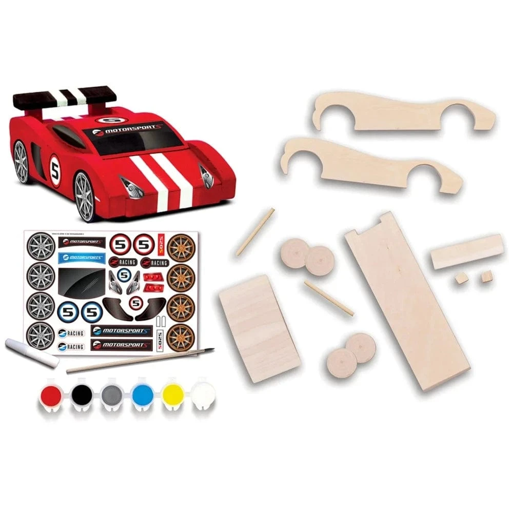 Build & Paint Race Car Kit 4 Build & Paint Race Car Kit - Image 2
