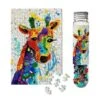 Rainbow Giraffe 150 Piece Micro Puzzle -Time Less Toy micro puzzles mini puzzles rainbow giraffe 150 piece micro puzzle 1146369185