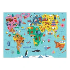 Mudpuppy Map Of The World 78 Piece Puzzle 6 Mudpuppy Map Of The World 78 Piece Puzzle -Time Less Toy mudpuppy under 100 piece puzzles map of the world 78 piece puzzle 1168350960