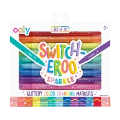 Ooly Switch-Eroo Glittery Color Changing Markers