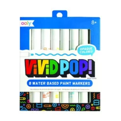 Ooly Vivid Pop! Water Based Paint Markers: Classic Colors