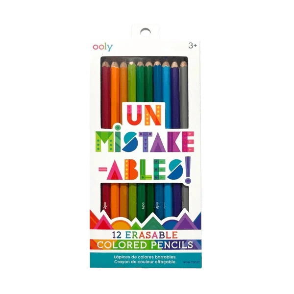 Ooly UnMistakeAbles Erasable Colored Pencils (Set Of 12) 3 Ooly UnMistakeAbles Erasable Colored Pencils (Set Of 12)