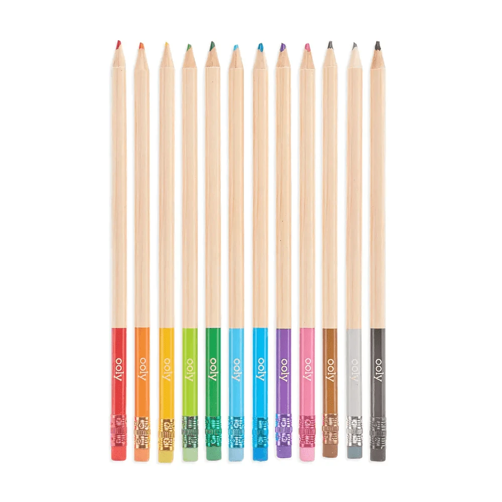 Ooly UnMistakeAbles Erasable Colored Pencils (Set Of 12) 4 Ooly UnMistakeAbles Erasable Colored Pencils (Set Of 12) - Image 2