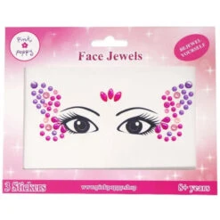 Romantics Butterfly Face Jewels Stickers