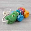 Plan Toys Rainbow Alligator Pull Toy -Time Less Toy plan toys pull along toys rainbow alligator pull toy 38974908727538