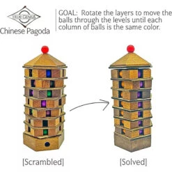 Chinese Pagoda Puzzle -Time Less Toy project genius brain teaser games chinese pagoda puzzle 1161140990
