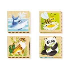 Quercetti Four Puzzle - Endangered Animals 7 Quercetti Four Puzzle - Endangered Animals -Time Less Toy quercetti chunky puzzles default four puzzle endangered animals 44329468821746