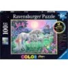 Ravensburger Unicorns In The Moonlight 100 Piece Puzzle -Time Less Toy ravensburger 100 piece puzzles default unicorns in the moonlight 100 piece puzzle 1146469142