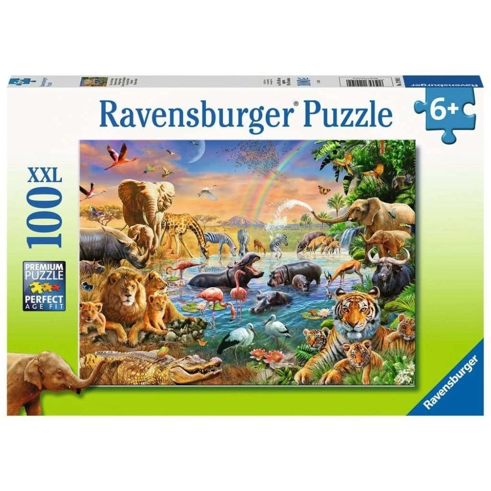 Ravensburger Savannah Jungle Waterhole 100 Piece Puzzle 3 Ravensburger Savannah Jungle Waterhole 100 Piece Puzzle