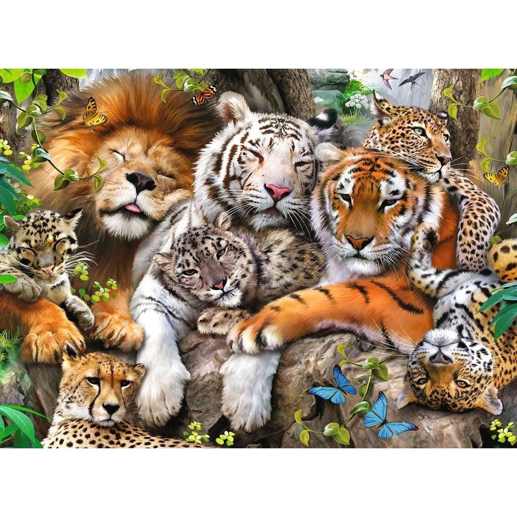 Ravensburger Big Cat Nap 200 Piece Puzzle 4 Ravensburger Big Cat Nap 200 Piece Puzzle - Image 2