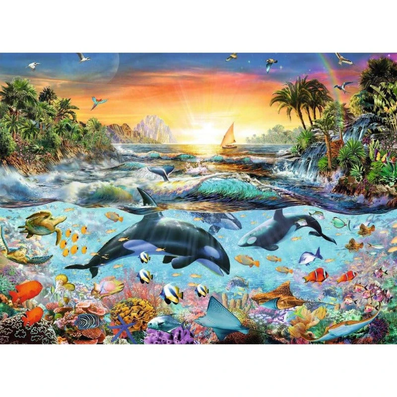 Ravensburger Orca Paradise 200 Piece Puzzle 4 Ravensburger Orca Paradise 200 Piece Puzzle - Image 2