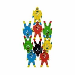 SCHYLLING Wooden Stacking Robots 8 SCHYLLING Wooden Stacking Robots -Time Less Toy schylling balancing games wooden stacking robots 41294879916274