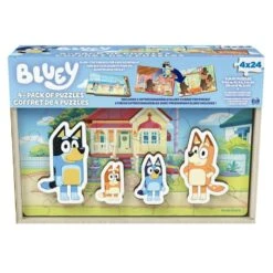 SPIN MASTER Bluey 4-Pack Of Wooden Puzzles