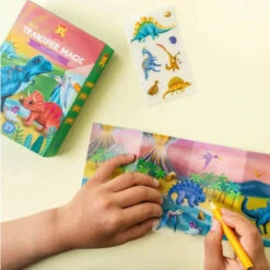 Tiger Tribe Mini Transfer Magic - Dinosaurs -Time Less Toy tiger tribe art craft activity kits mini transfer magic dinosaurs 1176152848