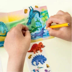 Time Less Toy -Time Less Toy tiger tribe art craft activity kits mini transfer magic dinosaurs 1176152849
