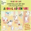 Animal Adventure Storytelling Sticker Box -Time Less Toy together art sticker activity sets animal adventure storytelling sticker box 1177383201