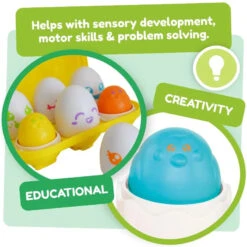 Tomy Hide & Squeak Eggs -Time Less Toy tomy educational play hide squeak eggs 1167418390