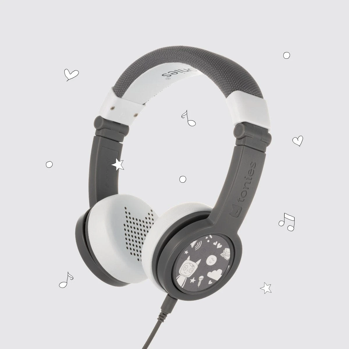 TONIES Tonie Foldable Headphones - Gray 3 TONIES Tonie Foldable Headphones - Gray