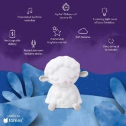 TONIES Sleepy Friends: Sleepy Sheep Night Light Tonie -Time Less Toy tonies tonie character music default sleepy friends sleepy sheep night light tonie 41419857690866