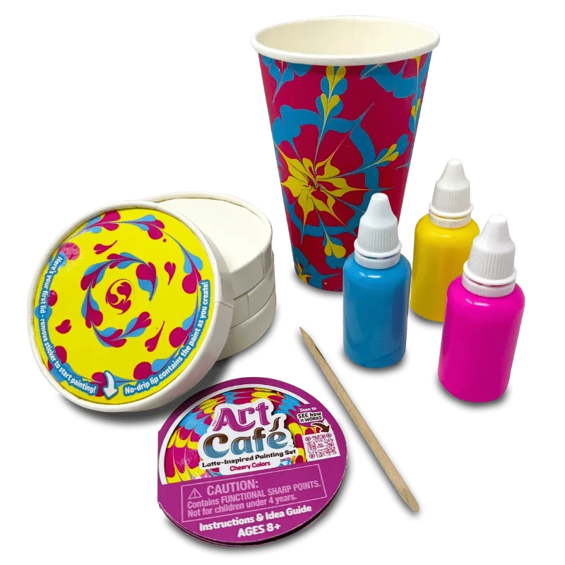 Art Café Latte-Inspired Painting Set - Cheery 4 Art Café Latte-Inspired Painting Set - Cheery - Image 2